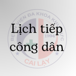 Lịch tiếp công dân tháng 3 năm 2024